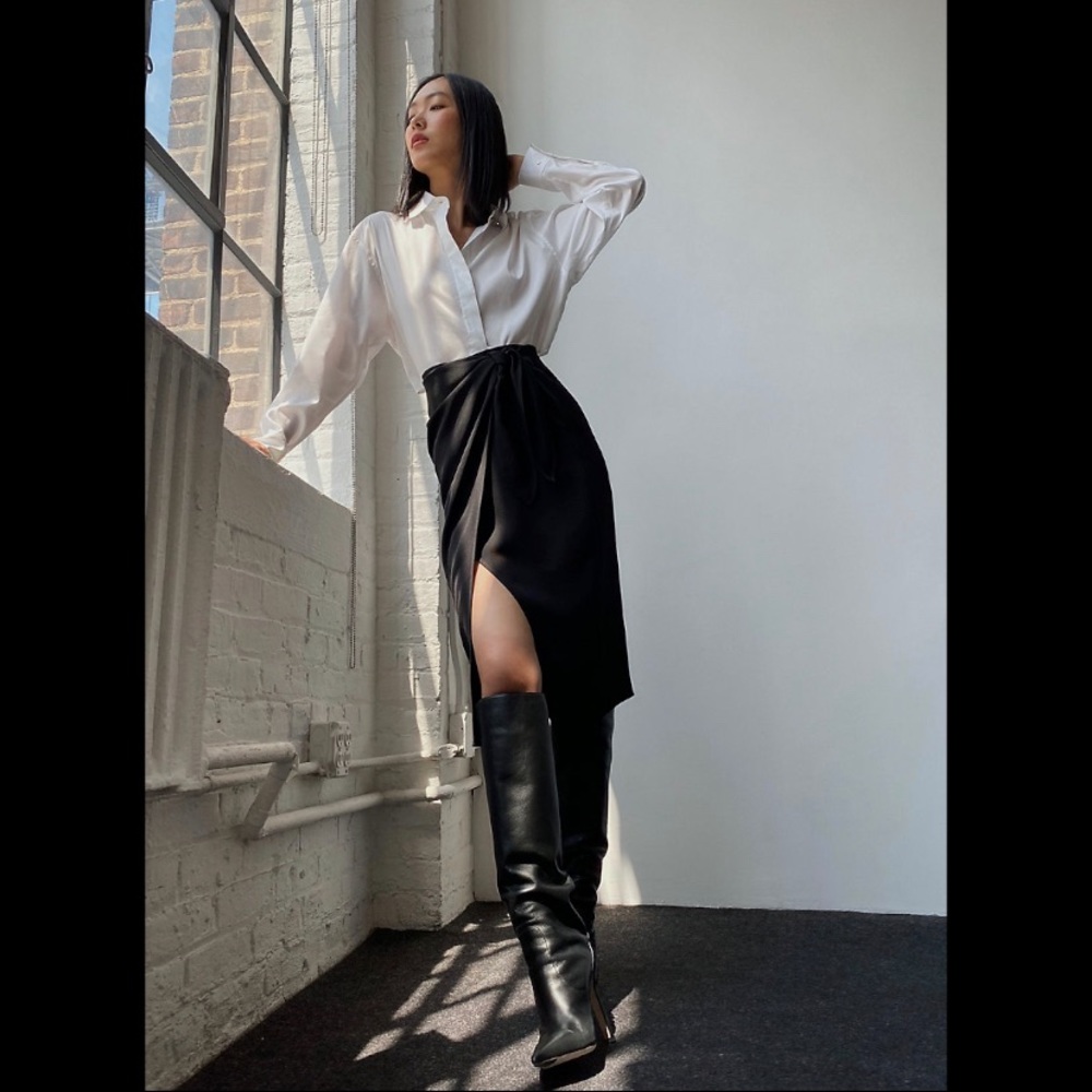 Aritzia Sarong Midi Skirt